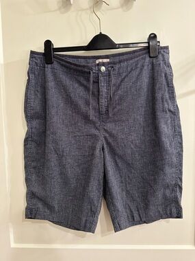 Royal Robbins Navy Ribbed Women's Bermuda Shorts